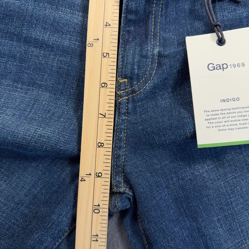 Gap 1969 Real Straight Jeans Women 29R Dark Indigo Mid Rise 31x30 NWT - Picture 11 of 12